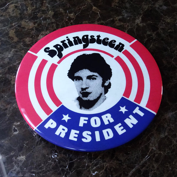 Bruce Springsteen GIANT 3D Vintage Pin Badge