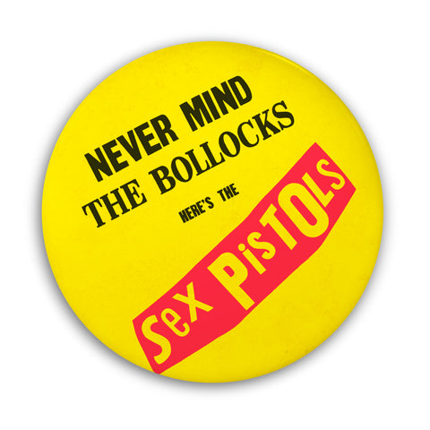 Sex Pistols, Never Mind the Bollocks SUPERSIZE 3D Vintage Pin Badge   PRE-ORDER
