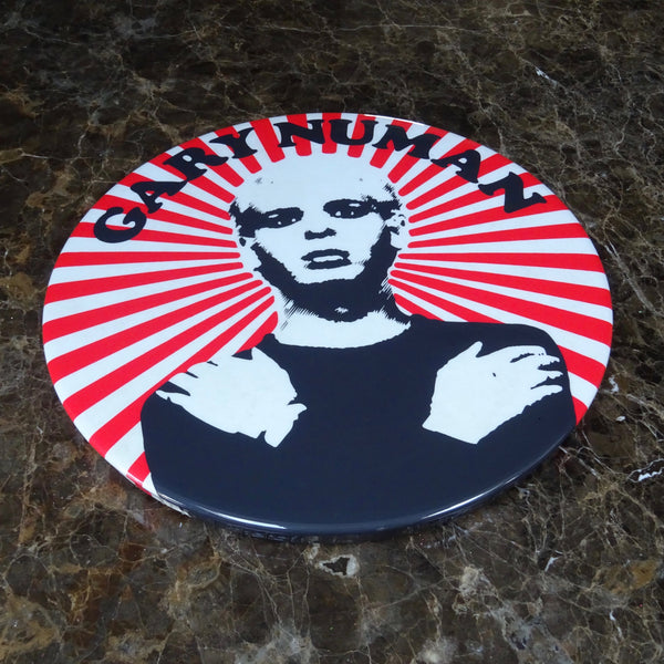 Gary Numan GIANT 3D Vintage Pin Badge