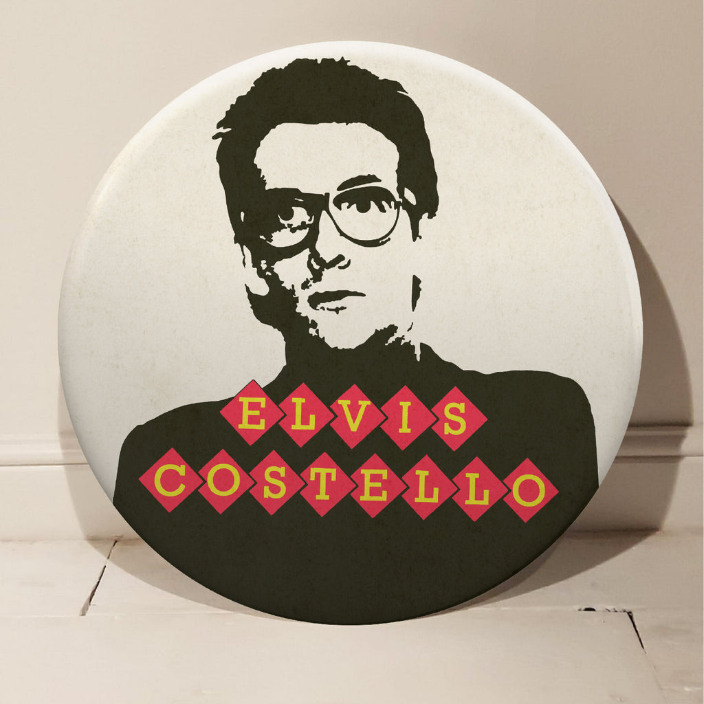 Elvis Costello GIANT 3D Vintage Pin Badge
