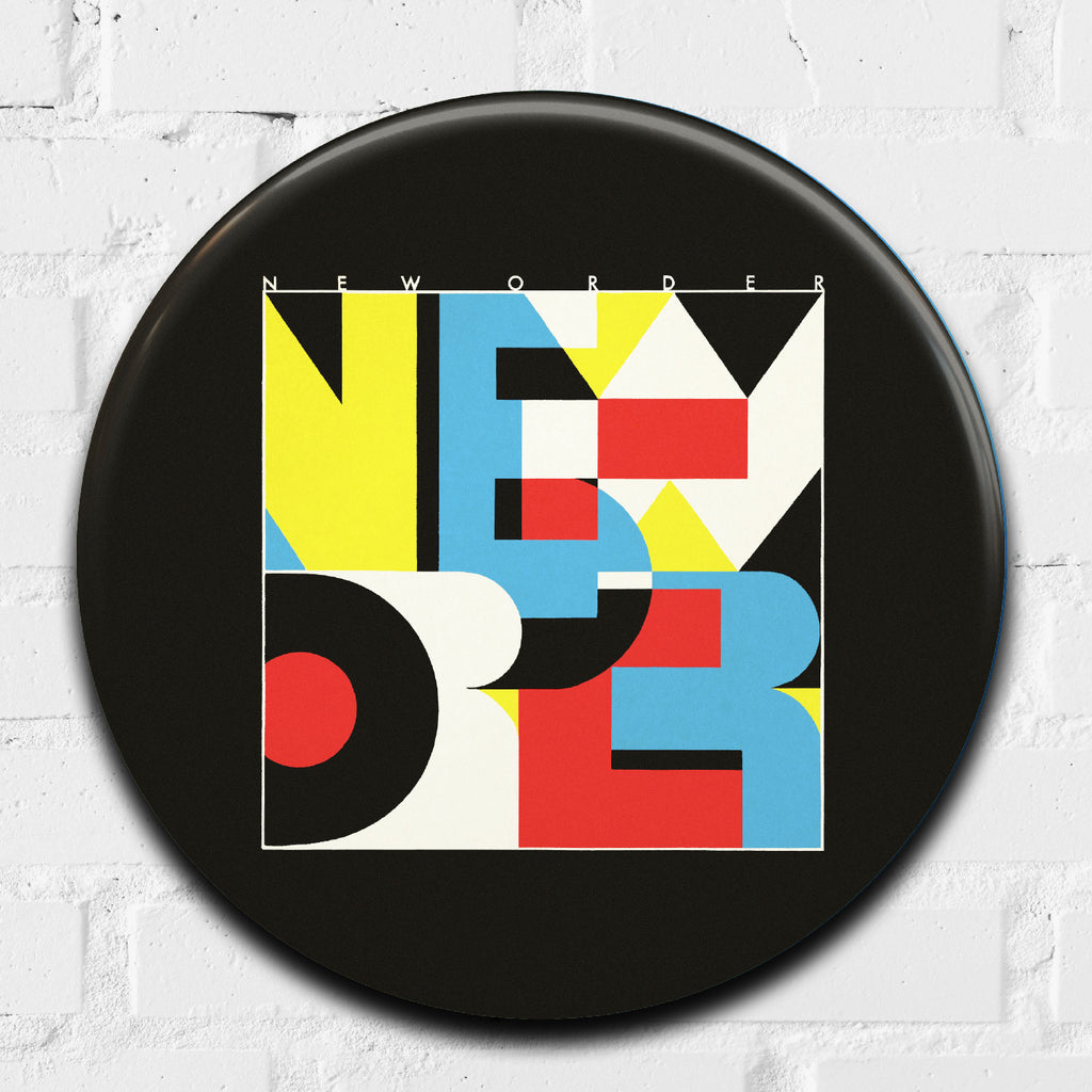 New Order GIANT 3D Vintage Pin Badge – Tape Deck Art