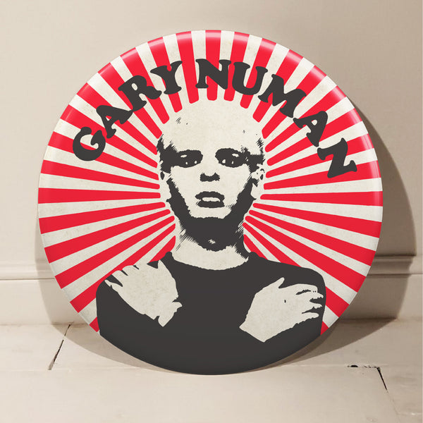 Gary Numan GIANT 3D Vintage Pin Badge