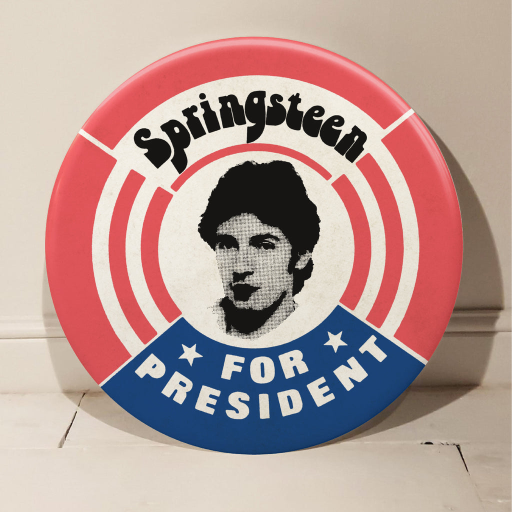 Bruce Springsteen GIANT 3D Vintage Pin Badge – Tape Deck Art