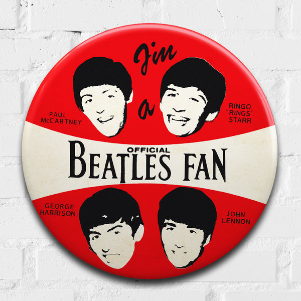 The Beatles GIANT 3D Vintage Pin Badge