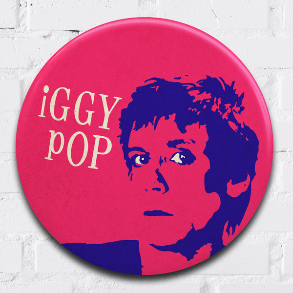 Iggy Pop GIANT 3D Vintage Pin Badge