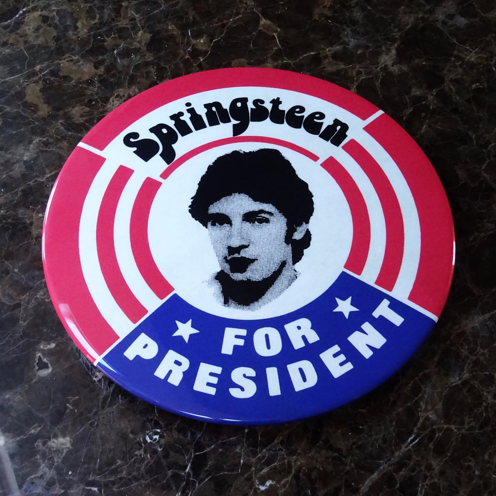 Bruce Springsteen GIANT 3D Vintage Pin Badge – Tape Deck Art